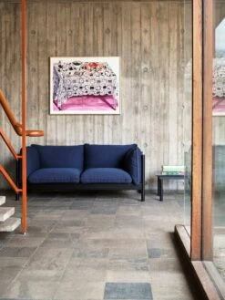 HAY Kofi Table 60 X 60 Cm, Black Lacquered Oak - Clear Glass 7 HAY Kofi Table 60 X 60 Cm, Black Lacquered Oak - Clear Glass -Hay Arbour 2 Seater Steelcut Trio 796 black wb lacquer beech Kofi grey tinted glass tabletop black wb lacquer oak frame