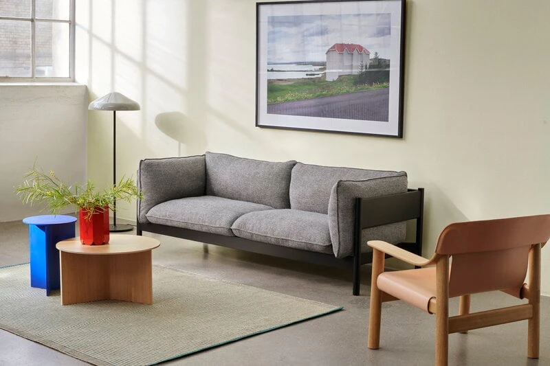 HAY Pao Steel Floor Lamp, Cool Grey - Image 3