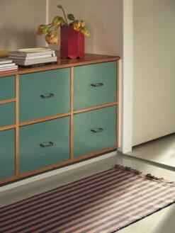 HAY Arcs Vase, Red -Hay Arcs Vase red Stripes and Stripes navy cacao