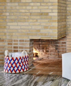 HAY Bead Basket With Handles, 40 Cm, Red Basket Weave 6 HAY Bead Basket With Handles, 40 Cm, Red Basket Weave -Hay Bead Basket With Handle red basket weave 01