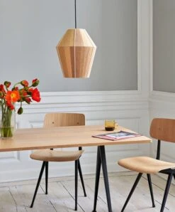 HAY Pyramid Table 02, Black - Matt Lacquered Oak 8 HAY Pyramid Table 02, Black - Matt Lacquered Oak -Hay Bonbon M yellow melange Pyramid Table 02 Result Chair Borosilicate Mug Colour Vase