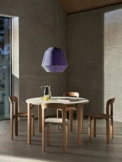 HAY Bonbon 500 Lampshade, Lavender 11 HAY Bonbon 500 Lampshade, Lavender -Hay Bonbon Shade 500 lavender Rey Chair golden wb lacquer beech Rey Dining Table ivory golden wb