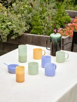 HAY Glass Jug, S, Jade Light Yellow 8 HAY Glass Jug, S, Jade Light Yellow -Hay Borosilicate Jug family Borosilicate Cuisine Bowl light blue jade French Press Brewer aqua Borosilicate Mug set of 2 jade light blue and jade yellow and jade light green 1