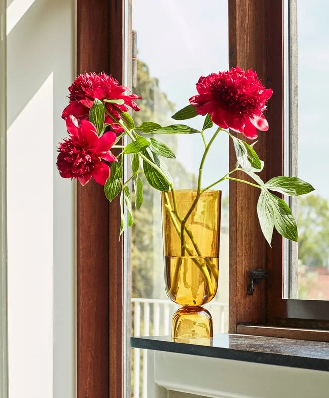 HAY Bottoms Up Vase, L, Amber 3 HAY Bottoms Up Vase, L, Amber - Image 3