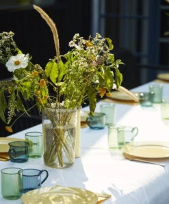 HAY Rainbow Plate, Medium, Light Yellow 10 HAY Rainbow Plate, Medium, Light Yellow -Hay Bubble Vase Rainbow plates Tint Tumbler Borosilicate Cup