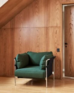 HAY Can Lounge Chair, Steelcut 975 - Black Canvas - Black Frame 7 HAY Can Lounge Chair, Steelcut 975 - Black Canvas - Black Frame -Hay CAN 1 Seater Steelcut 975 chrome frame black outer canvas