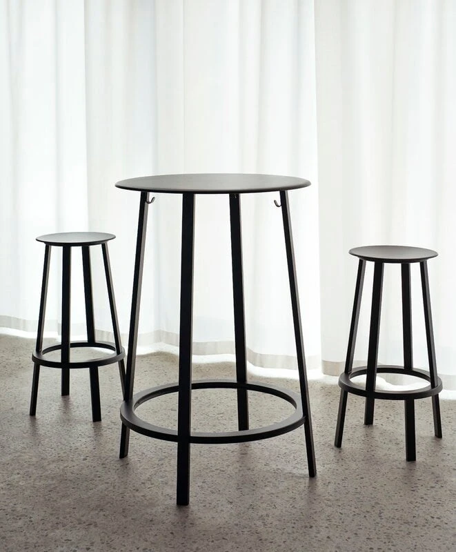 HAY Revolver Bar Stool, 76 Cm, Black 3 HAY Revolver Bar Stool, 76 Cm, Black - Image 3