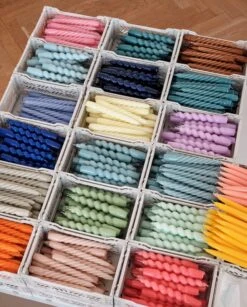 HAY Twist Candles, Set Of 6, Grey Beige - Citrus - Nude 11 HAY Twist Candles, Set Of 6, Grey Beige - Citrus - Nude -Hay Candle Spiral Candle Twist Candle Conical 01 4