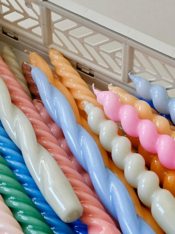 HAY Spiral Candle, Tangerine 2 HAY Spiral Candle, Tangerine - Image 2