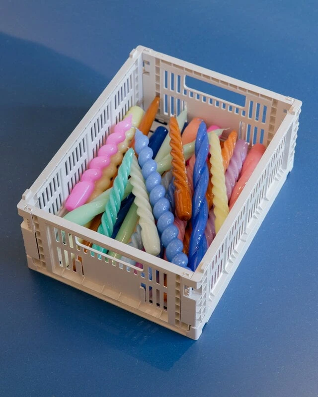 HAY Long Twist Candle, Lilac - Image 3