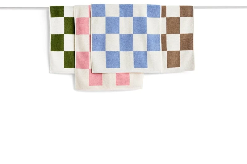 HAY Check Bath Mat, Pink 4 HAY Check Bath Mat, Pink - Image 4