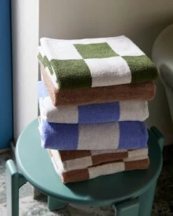 HAY Check Wash Cloth, Pink 7 HAY Check Wash Cloth, Pink -Hay Check Hand Towel family Mono Hand Towel cappuccino 2