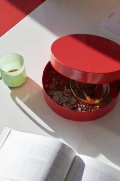 HAY Colour Storage Box, Round, Vibrant Red -Hay Colour Storage Round vibrant red