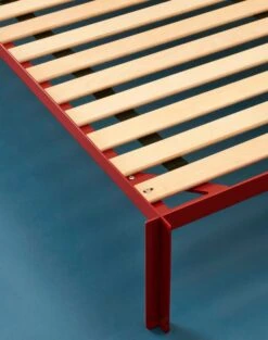 HAY Connect Bed, Maroon Red 10 HAY Connect Bed, Maroon Red -Hay Connect Bed maroon red HAY Standard Slats birch plywood
