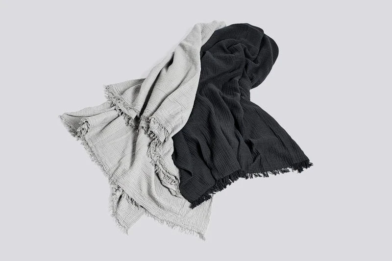 HAY Crinkle Bed Cover, 270 X 270 Cm, Anthracite 2 HAY Crinkle Bed Cover, 270 X 270 Cm, Anthracite - Image 2