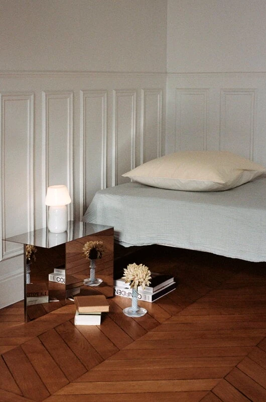 HAY Flare Stripe Milk Candleholder, Green - Image 4