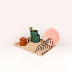 HAY Dish Drainer Tray, Powder 7 HAY Dish Drainer Tray, Powder -Hay Dish Drainer Tray powder 1