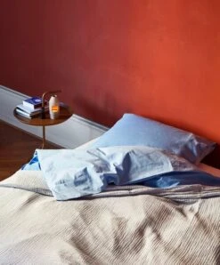 HAY Duo Duvet Cover, Sky Blue 11 HAY Duo Duvet Cover, Sky Blue -Hay Duo Bed Linen Pillow Case sky blue Duo Bed Linen Duvet Cover sky blue DLM toffee