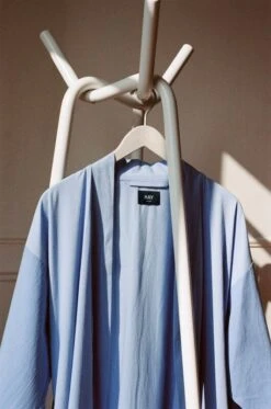 HAY Knit Coat Rack, White -Hay Duo Robe sky blue Knit grey
