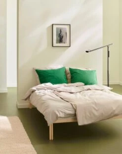 HAY Connect Bed, Alabaster 11 HAY Connect Bed, Alabaster -Hay Duo Pillow Case matcha Duo Duvet Cover ivory Connect Bed alabaster