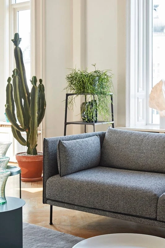 HAY Silhouette Sofa 3-seater, Olavi 03/Sense Black - Black Steel 4 HAY Silhouette Sofa 3-seater, Olavi 03/Sense Black - Black Steel - Image 4