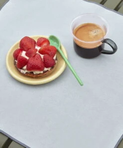 HAY Glass Spoons Mono, 2 Pcs -Hay Enamel Dish Round S dust light yellow Glass Spoons Mono Borosilicate Cup pink with grey handle