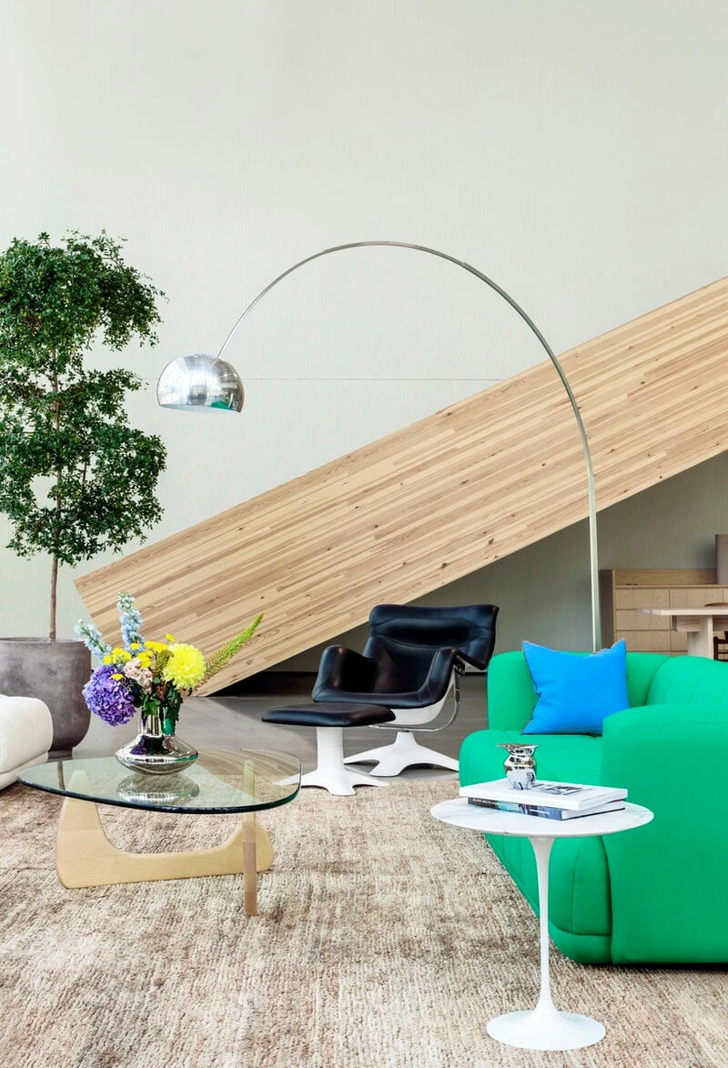 HAY Quilton 3-seater Sofa, Green Vidar 932 2 HAY Quilton 3-seater Sofa, Green Vidar 932 - Image 2