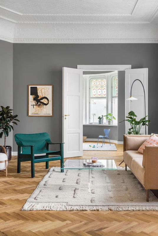 HAY Silhouette Sofa 3-seater, Linara 142/Sense Cognac - Oiled Oak 4 HAY Silhouette Sofa 3-seater, Linara 142/Sense Cognac - Oiled Oak - Image 4