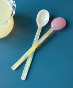 HAY Glass Spoons Flat, 2 Pcs -Hay Glass Spoons Flat