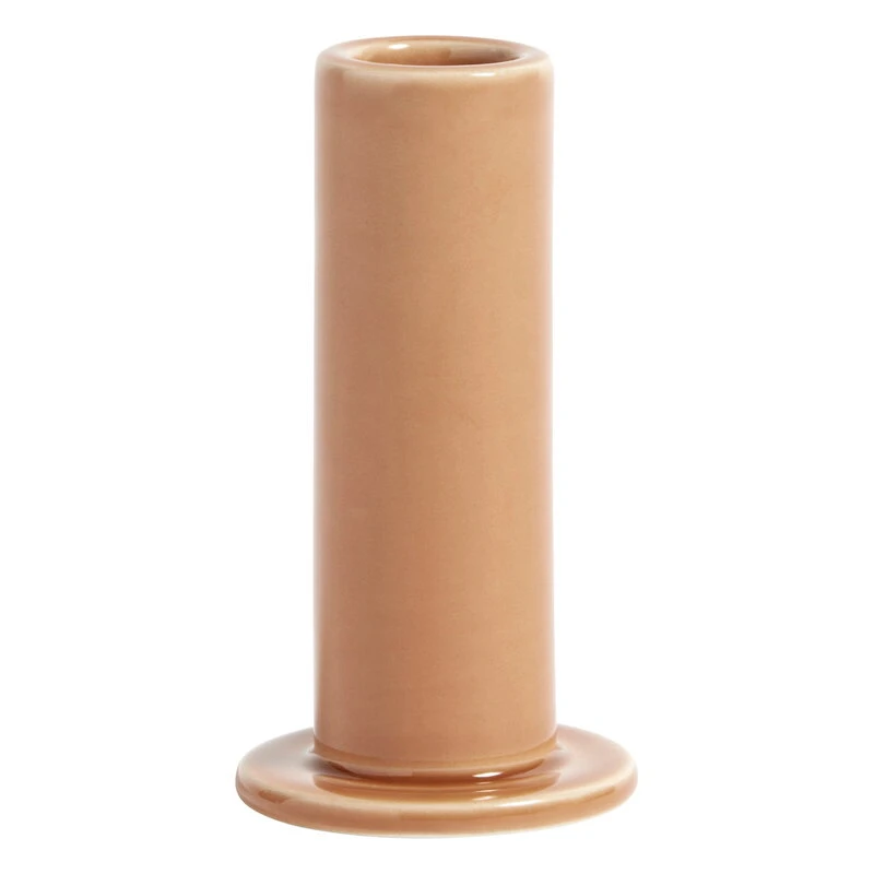 HAY Tube Candleholder, M, Peach 1 HAY Tube Candleholder, M, Peach