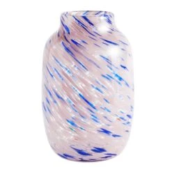 HAY Splash Vase, 30 Cm, Light Pink - Blue