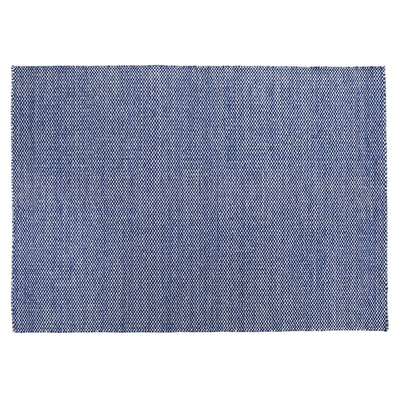 HAY Moiré Kelim Rug, Blue 1 HAY Moiré Kelim Rug, Blue