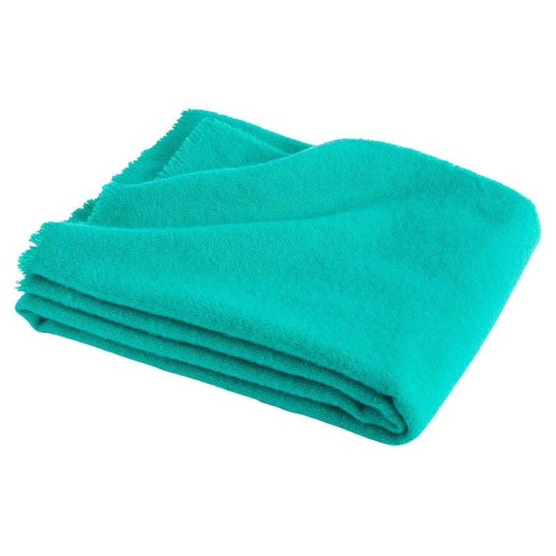 HAY Mono Blanket, 130 X 180 Cm, Aqua Green 1 HAY Mono Blanket, 130 X 180 Cm, Aqua Green