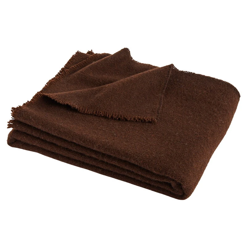 HAY Mono Blanket, 130 X 180 Cm, Chocolate 1 HAY Mono Blanket, 130 X 180 Cm, Chocolate