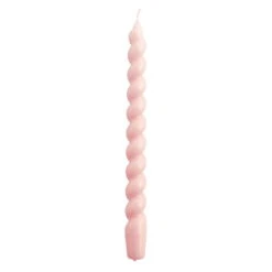 HAY Long Spiral Candle, Light Rose