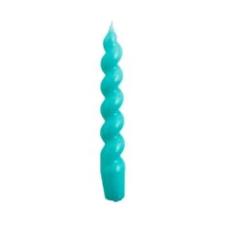 HAY Spiral Candle, Green Aqua