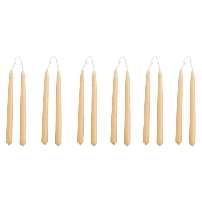 HAY Mini Conical Candles, Set Of 12, Beige 1 HAY Mini Conical Candles, Set Of 12, Beige