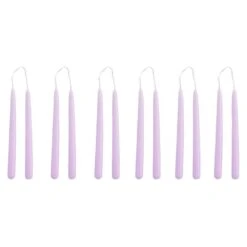 HAY Mini Conical Candles, Set Of 12, Lilac