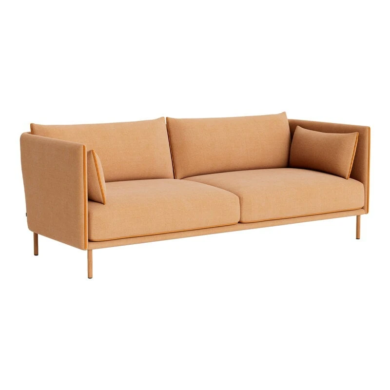 HAY Silhouette Sofa 3-seater, Linara 142/Sense Cognac - Oiled Oak 1 HAY Silhouette Sofa 3-seater, Linara 142/Sense Cognac - Oiled Oak