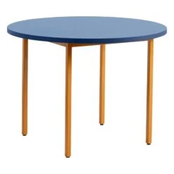 HAY Two-Colour Table, 105 Cm, Ochre - Blue