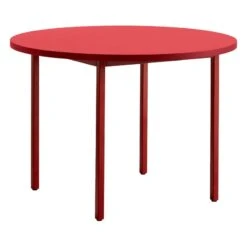 HAY Two-Colour Table, 105 Cm, Maroon Red - Red