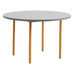 HAY Two-Colour Table, 120 Cm, Ochre - Light Grey