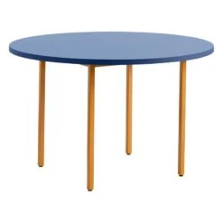 HAY Two-Colour Table, 120 Cm, Ochre - Blue