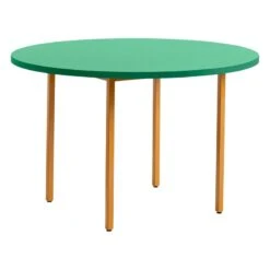 HAY Two-Colour Table, 120 Cm, Ochre - Green Mint