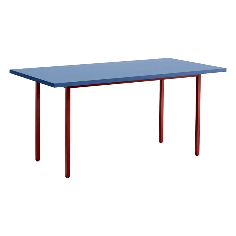 HAY Two-Colour Table, 160 X 82 Cm, Maroon Red - Blue 1 HAY Two-Colour Table, 160 X 82 Cm, Maroon Red - Blue