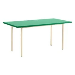 HAY Two-Colour Table, 160 X 82 Cm, Ivory - Green Mint