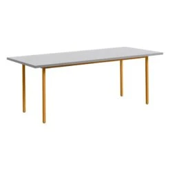 HAY Two-Colour Table, 200 X 90 Cm, Ochre - Light Grey