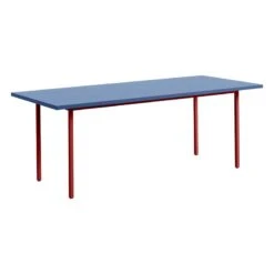 HAY Two-Colour Table, 200 X 90 Cm, Maroon Red - Blue