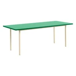 HAY Two-Colour Table, 200 X 90 Cm, Ivory - Green Mint