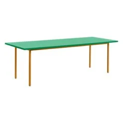 HAY Two-Colour Table 240 X 90 Cm, Ochre - Green Mint